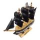 Модель парусника на подставке Пиратский корабль (11.5 × 11.2 × 3 см)