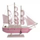 Модель парусника Розовые Паруса (21,5х24х4,5 см)