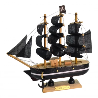 Модель парусника на подставке Пиратский корабль (16 × 15.5 × 3.5 см)