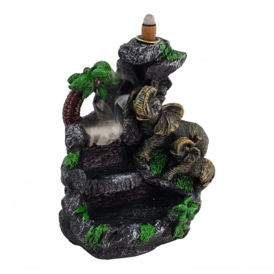 Подставка под благовония Back Flow Слоны ( 17 × 14,5 × 10,5 см)