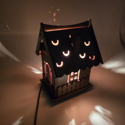 Соляная лампа из гималайской соли Домик света (24х17х17cм)