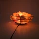 Соляная лампа из гималайской соли, Чаша огня (проволочная чаша) (26x12см).
