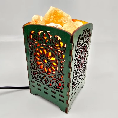 Соляная лампа из гималайской соли Мандала света (21х10,8х10,8 cм) Соляная лампа из гималайской соли Мандала света (21х10,8х10,8 cм)