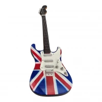 Гитара Union Jack. миниатюра дерево (24 × 8 × 1,5 см)
