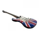 Гитара Union Jack. миниатюра дерево (24 × 8 × 1,5 см)
