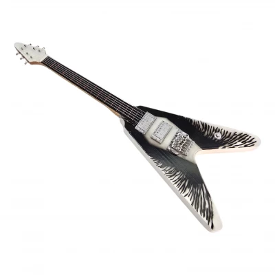 Гитара Gibson Flying V миниатюра дерево (24 × 8 × 1,5 см)
