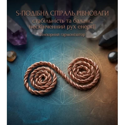 Тензорная спиральЭнергетического баланса витая (6*3 см),медь м1,2 мм.