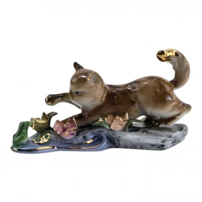 Кот фарфоровый (6,3х11,5х4 см)