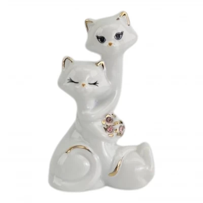 Котики пара фарфоровые (8,8х6х3,5 см)