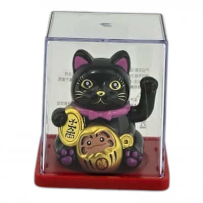 Кошка Манэки Нэко на солнечной батарее (6,4х5,4х5,4 см)