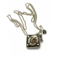 Аромакулон бронзовый с камнями ( 4х3.3х1.7 см)