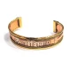 Браслет медный с мантрой и камнями (18х1,5 см)