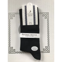 Носки POYRAZ ликра хлопок мужские бесшовные 41-44, усиленная пятка и носок . Цвет : чёрный Турция