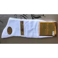 Носки MARGINAL бесшовные хлопок классика мужские 40-44 в белом цвете, усиленная пятка и носок Турция