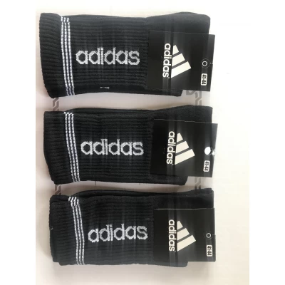 Носки ADIDAS ликра мужская 41-44 высокая резинка. Цвет : чёрный