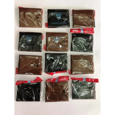 Кошелек мужской на кнопке, в ассортименте