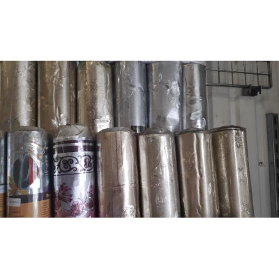 Клеенка двухсторонняя золото/серебро 140 см х 20м