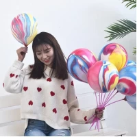 Воздушные шары мраморные ассорти 8" (20 см) Китай (100шт)