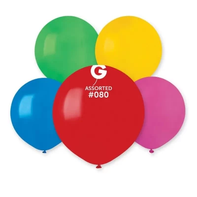Шары воздушные пастель ассорти 19" (48 см) Gemar (50шт)