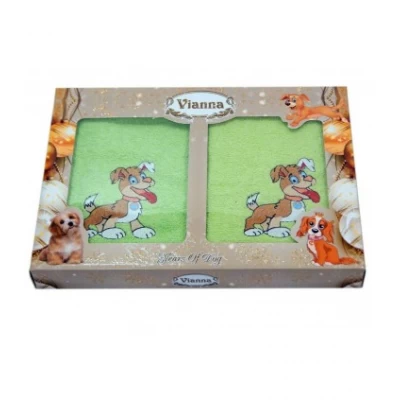 Набор полотенец Vianna Dogs 2шт. (салефтка+лицо) 30*50/50*90 Турция Набор полотенец Vianna Dogs 2шт. (салефтка+лицо) 30*50/50*90 Турция