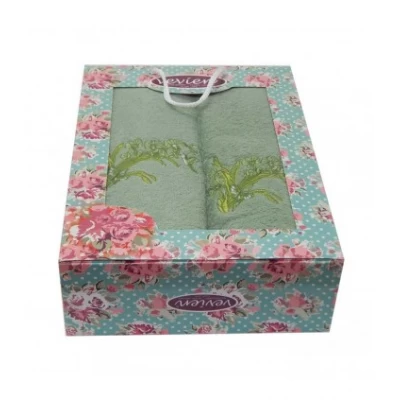 Набор Vevien 2-ка model 2 ( баня + лицо ) Турция, в ассортименте Набор Vevien 2-ка model 2 ( баня + лицо ) Турция, в ассортименте