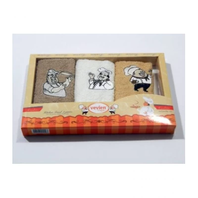 Набор салфеток Vevien 30*50 в коробке 3 штуки Турция Набор салфеток Vevien 30*50 в коробке 3 штуки Турция