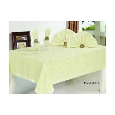 Комплект столового белья с кольцами, 9 единиц DV T 1012 Турция Комплект столового белья с кольцами, 9 единиц DV T 1012 Турция