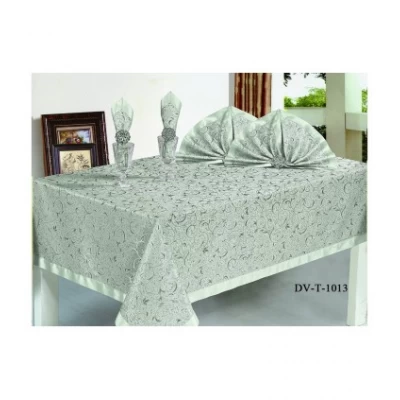 Комплект столового белья с кольцами, 9 единиц DV-T-1013 Турция Комплект столового белья с кольцами, 9 единиц DV-T-1013 Турция
