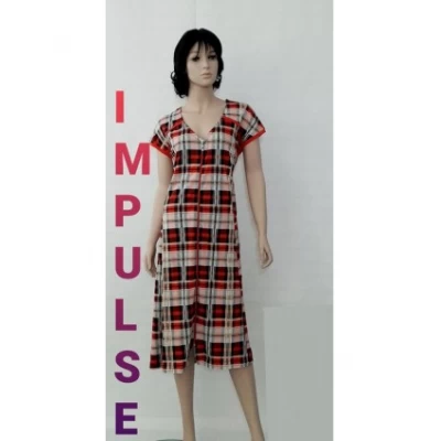 Халат трикотажный супер батал клетка 4XL-5XL-6XL, в ассортименте