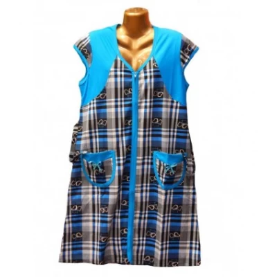 Халат трикотажный клетка размер 48-56 Турция