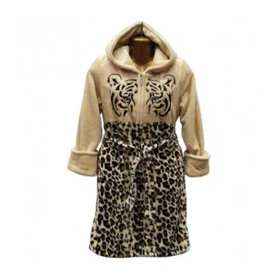 Халат микрофибра вышивка женский короткий на змейке размеры 46-50 Турция