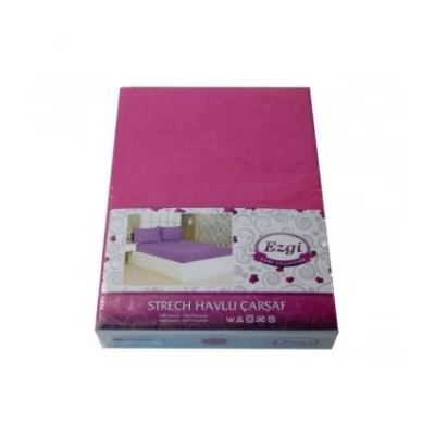 Простынь махровая на резинке 210x240см Турция