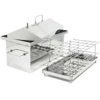 КОПТИЛЬНЯ ДОМАШНЯЯ ДЛЯ ГОРЯЧЕГО КОПЧЕНИЯ МАЛЕНЬКАЯ 1,5 ММ ИЗ НЕРЖАВЕЙКИ