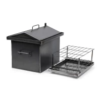 КОПТИЛЬНЯ ДОМАШНЯЯ ДЛЯ ГОРЯЧЕГО КОПЧЕНИЯ 2 ММ БОЛЬШАЯ