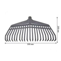 ГРАБЛИ ВЕЕРНЫЕ ПЛАСТИКОВЫЕ 40СМ