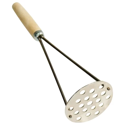 ТОЛКУШКА КРУГЛАЯ С ДЕРЕВЯННОЙ РУЧКОЙ