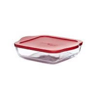 Квадратная форма для запекания с крышкой  d-25*22см,h-6см (BORCAM) Pasabahce Турция                             