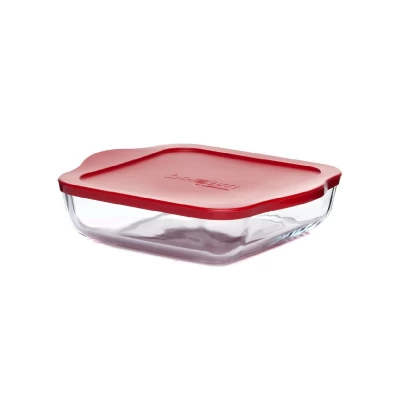 Квадратная форма для запекания с крышкой  d-25*22см,h-6см (BORCAM) Pasabahce Турция