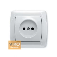 Розетка без заземления белая ViKO Carmen