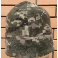 Шапка флис без отворота Светлый пиксель