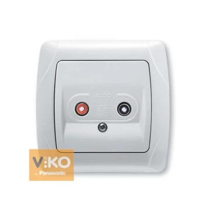 Аудиорозетка белая ViKO Carmen