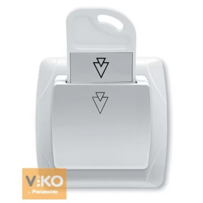 Карточный выключатель белый ViKO Carmen