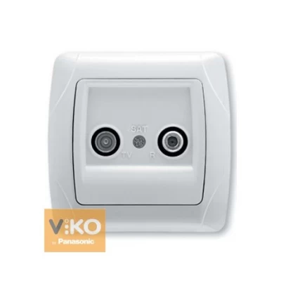 Розетка TV-спутник концевая белая ViKO Carmen