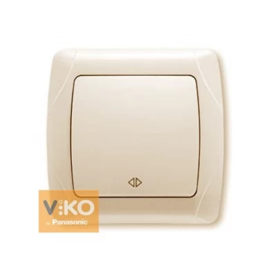 Выключатель 1-кл. реверсивный крем ViKO Carmen