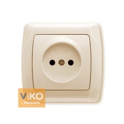 Розетка без заземления крем ViKO Carmen