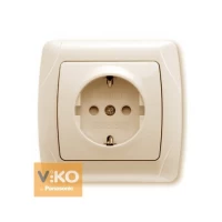 Розетка с шторками с заземлением ViKO Carmen