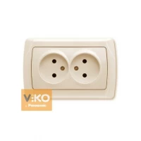 Розетка 2-ая без заземления ViKO Carmen