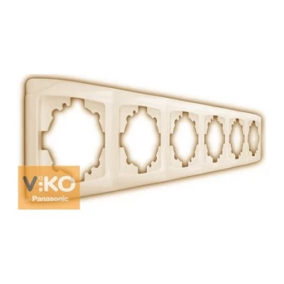 Рамка 6-я горизонтальная крем ViKO Carmen Рамка 6-я горизонтальная крем ViKO Carmen