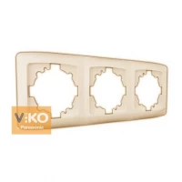 Рамка 3-я вертикальная крем ViKO Carmen