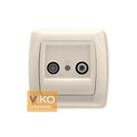 Розетка TV+SAT крем ViKO Carmen